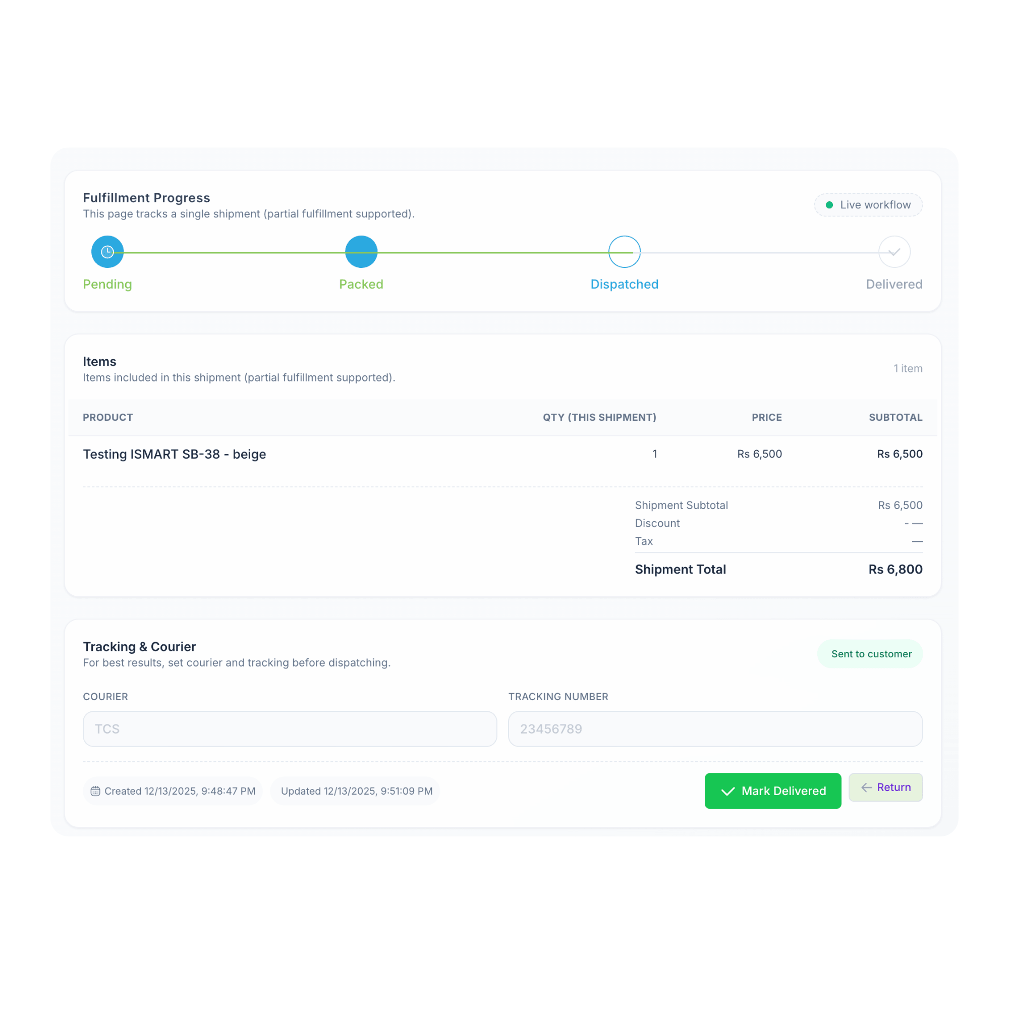 Unified Shopify and POS fulfillment view