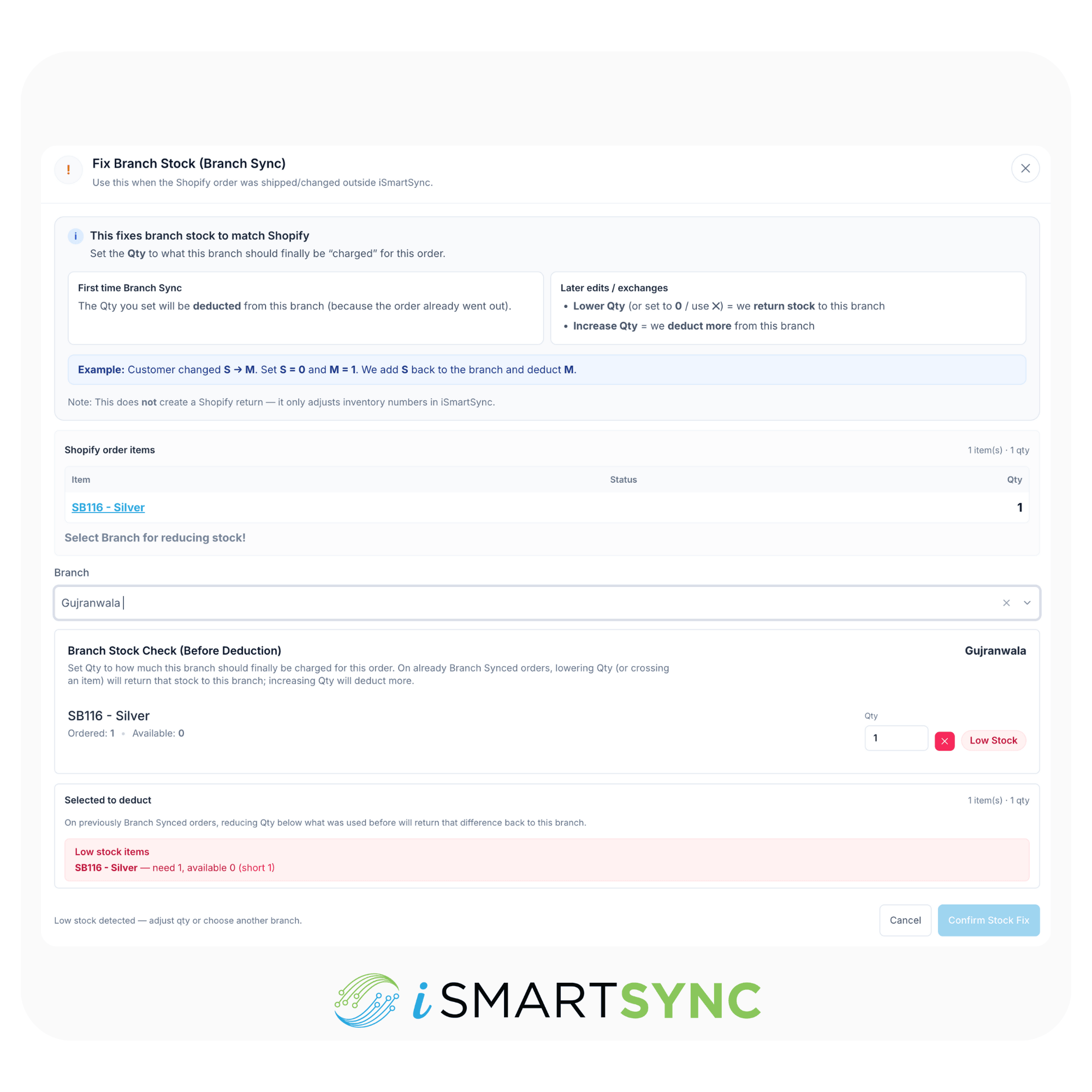 BranchSync multi-branch inventory management