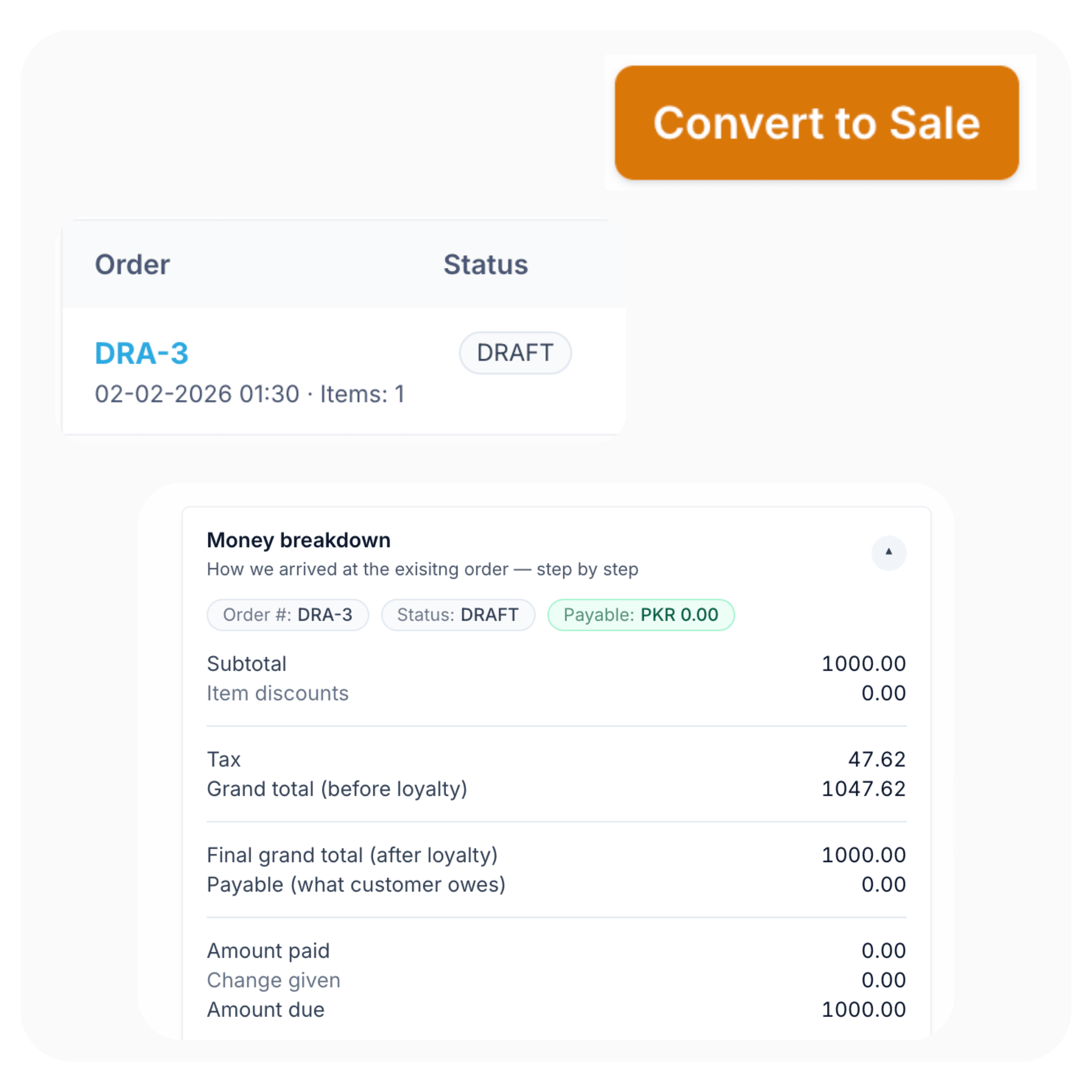 Draft Orders & Quote Management in POS