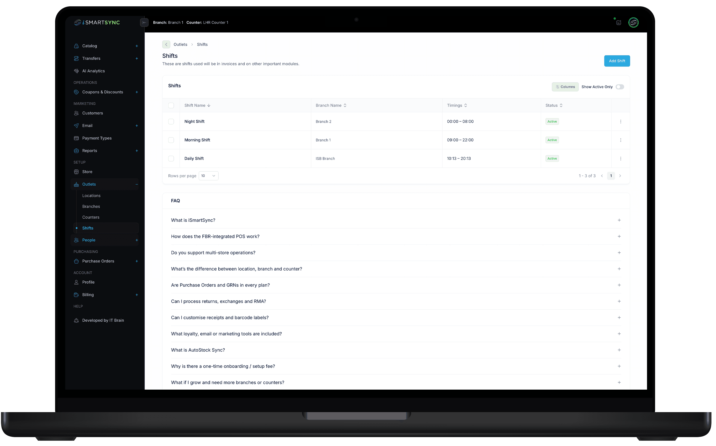 POS Shift Management System for Retail | iSmartSync